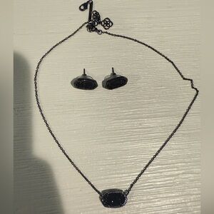 Kendra Scott Elegant Black Jewelry Set